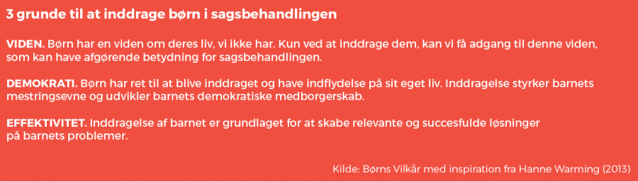 Tre gunde til at inddrage børn