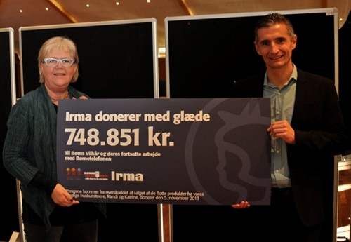Iram donerer 748.851 kr til Børns Vilkår