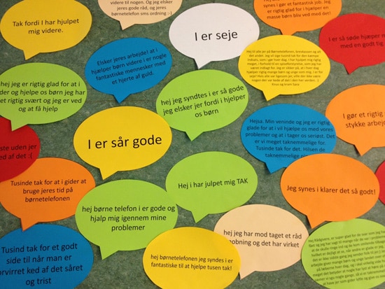 Udklippede talebobler