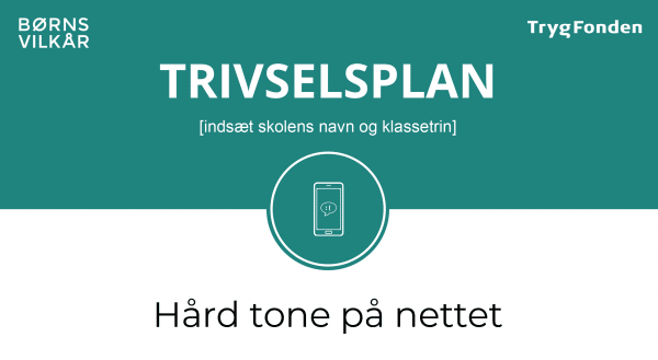 Trivselsplan for den hårde tone på nettet