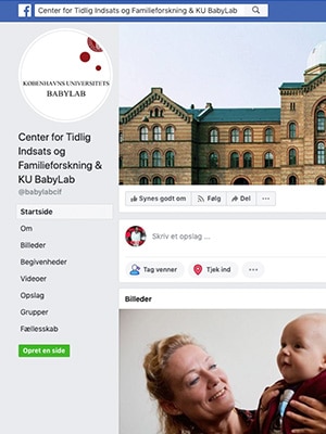 Udklip fra CIF Babylabs facebook-side
