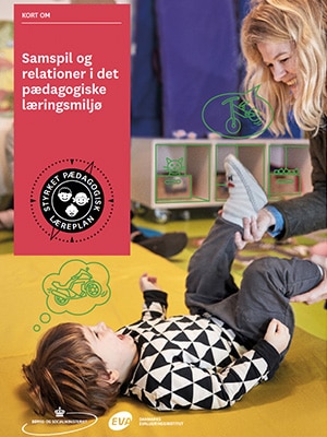 Forside fra 'Kort om samspil og relationer i det pædagogiske læringsmiljø'
