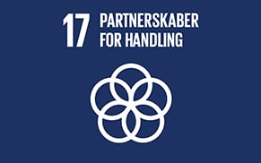 Ikon for FN's 17. verdensmål: Partnerskaber for handling.