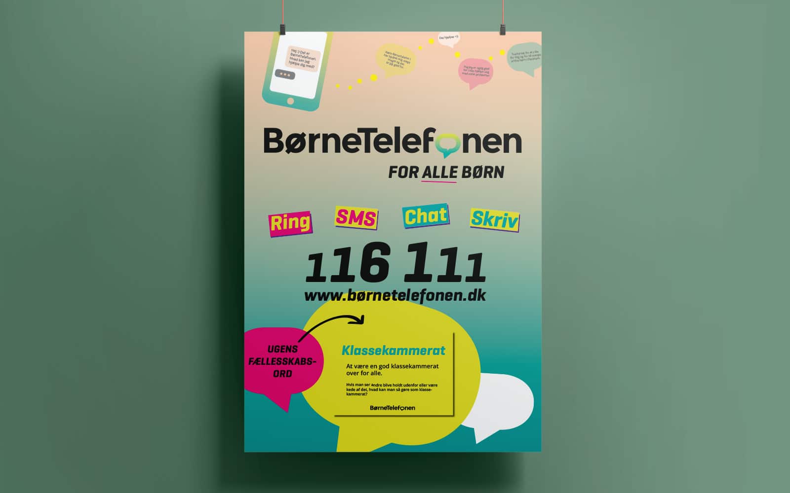 Plakat for BørneTelefonen