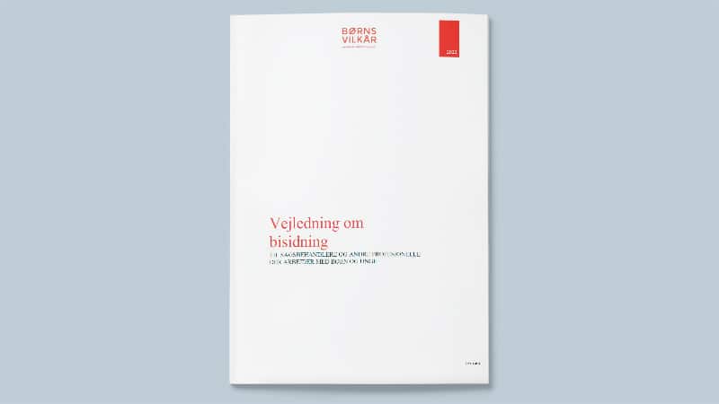 Forside for vejledning om bisidning