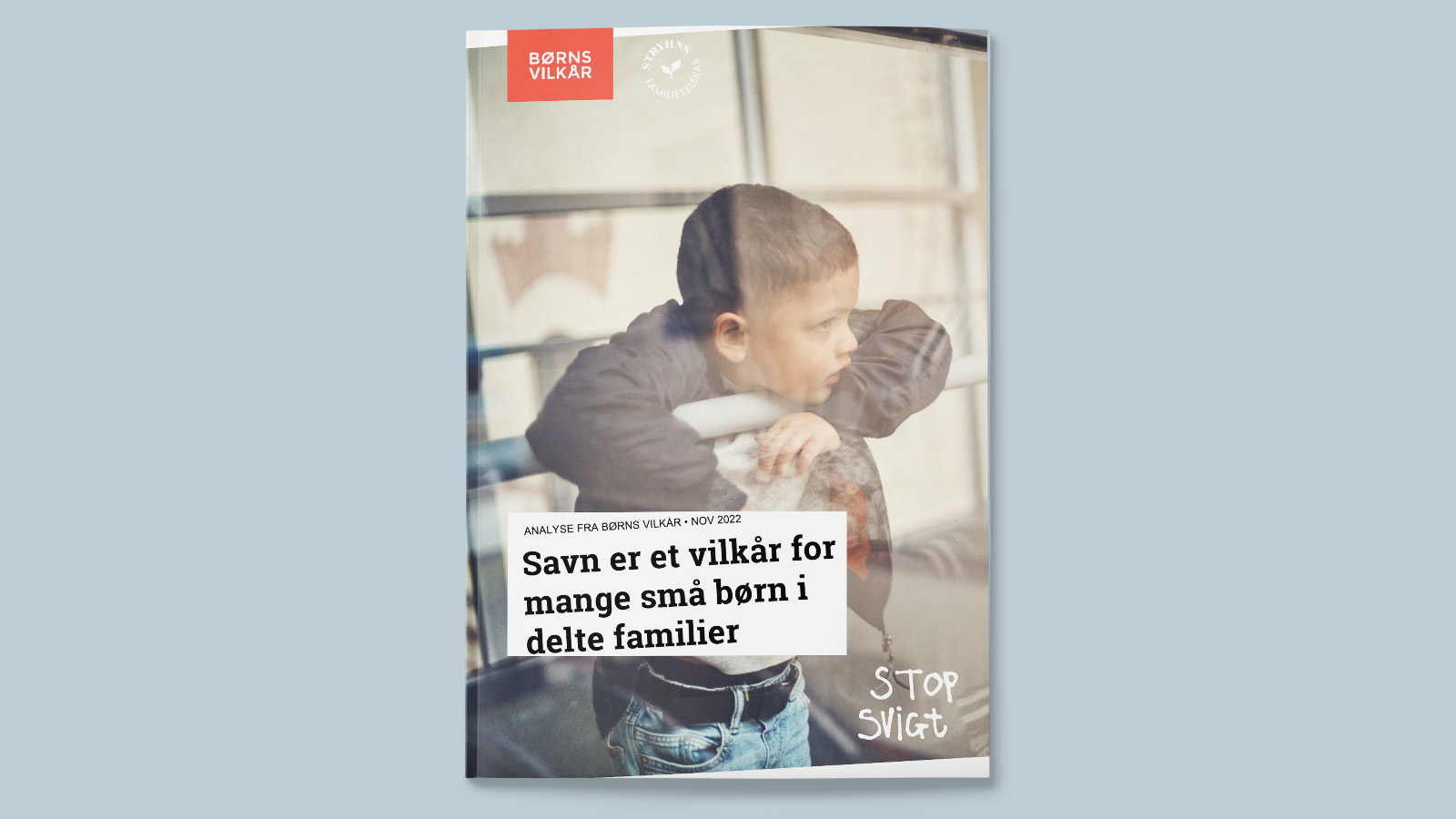 Forside for en analyse om savn fra Børns Vilkår