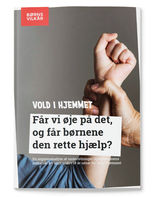 Forside fra en rapport om vold i hjemmet