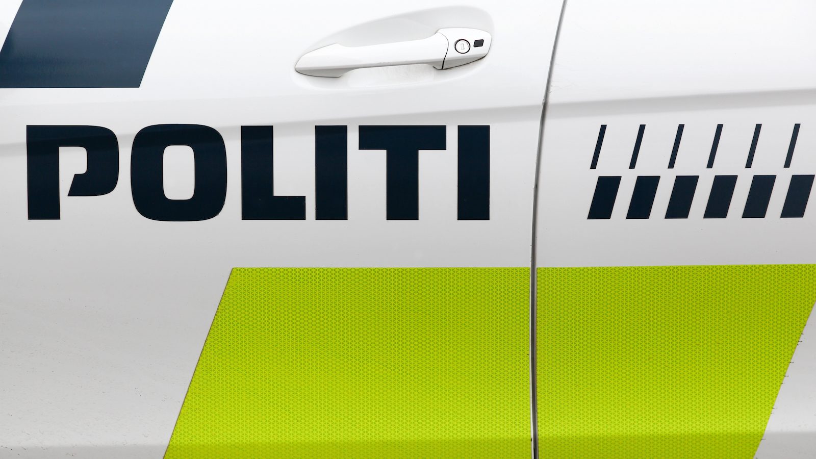 Siden på en politibil