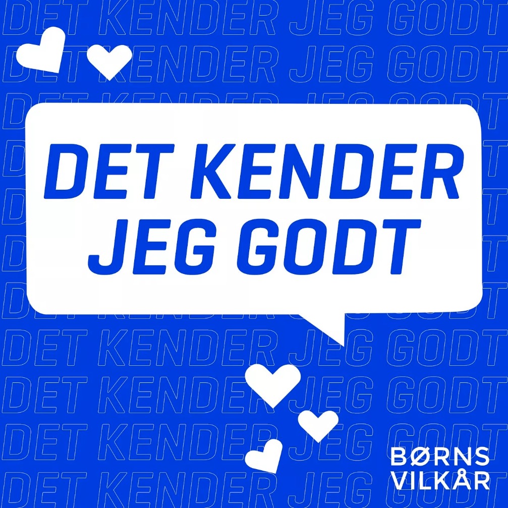 En illustration af en talebobbel, hvor der står 'DET KENDER JEG GODT'