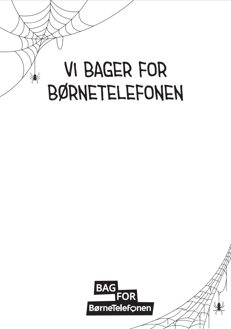 Bag for BørneTelefonen halloween plakat
