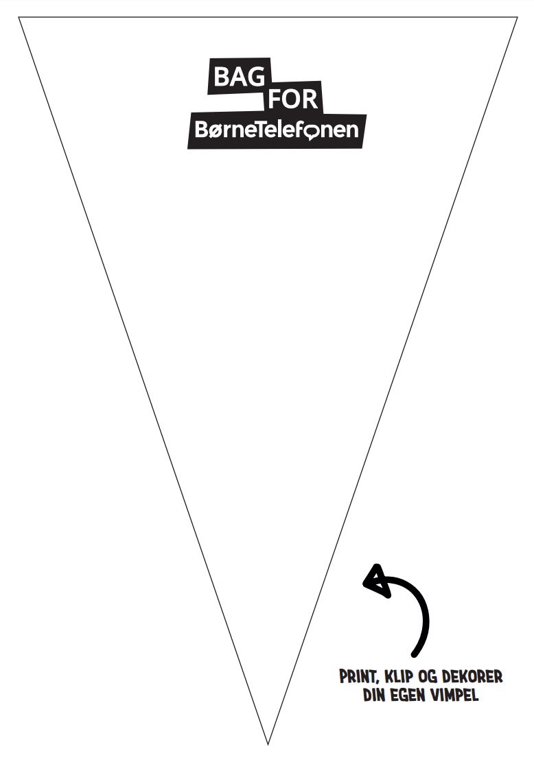 Bag for BørneTelefonen vimpel