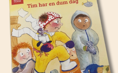 Cover på Børns Vilkårs billedbog 'Tim har en dum dag'