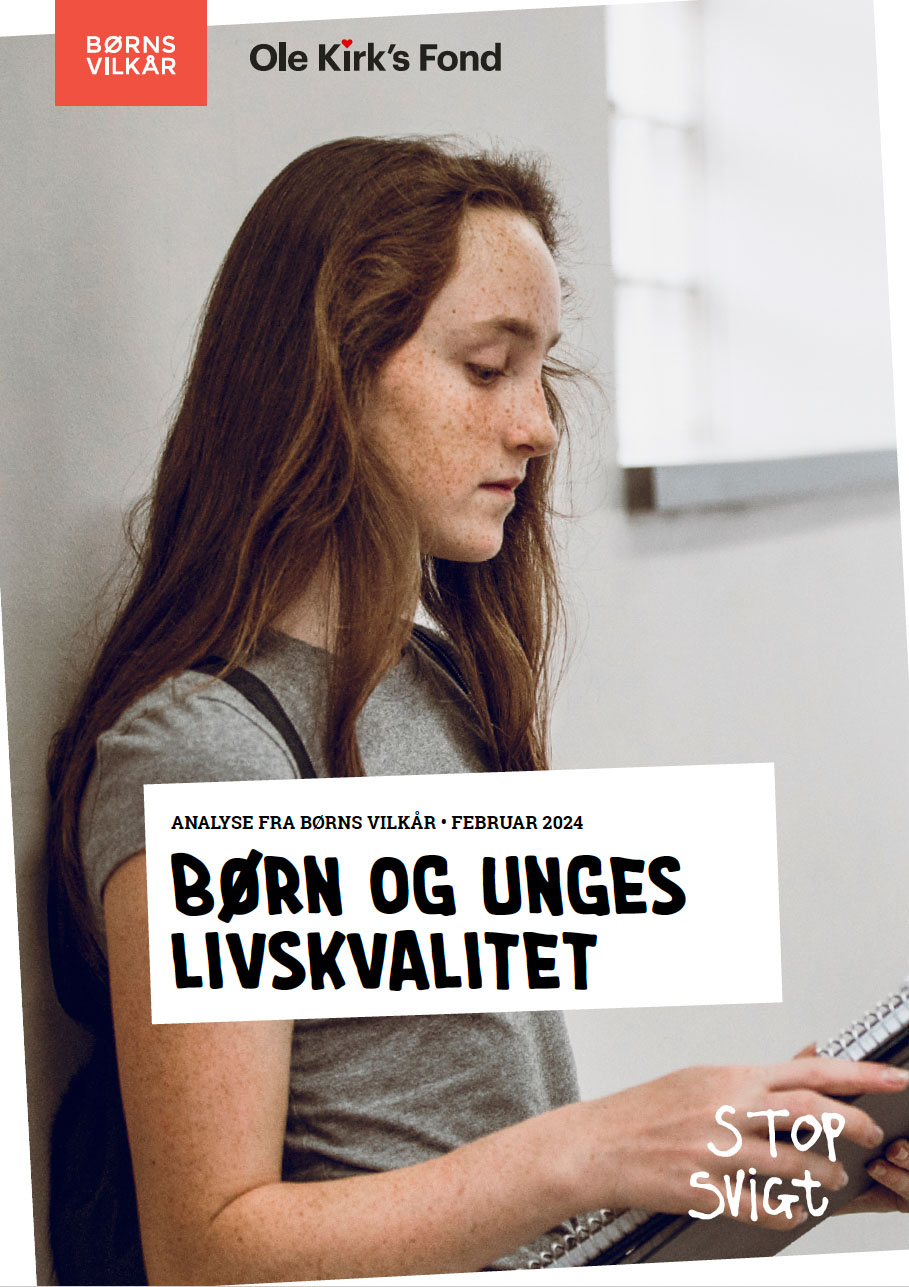 Forside for rapport om børn og unges livskvalitet