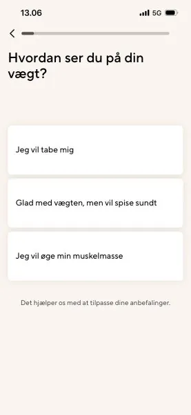 Screenshot fra LifeSum appen